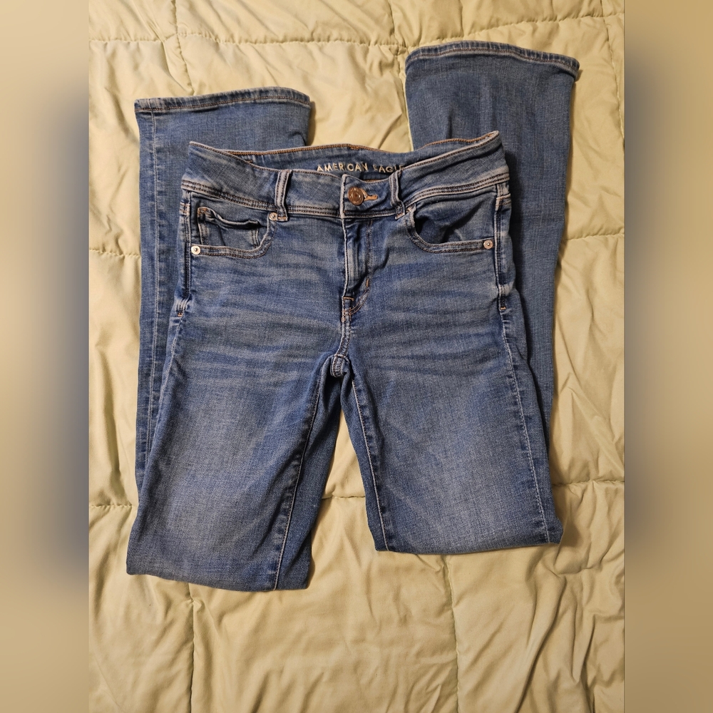 American Eagle Outfitters Women's Denim Straight Leg Jeans